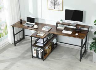 TEKAVO Double Workstation, Table for two people, Industrial use conference desk Engineered Wood Conference Table