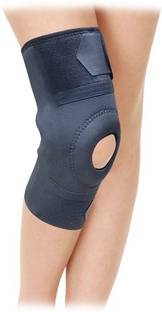 COIF Open Patella Brace without Hinge Knee Support (Free Size, Black) Knee Support Knee Support