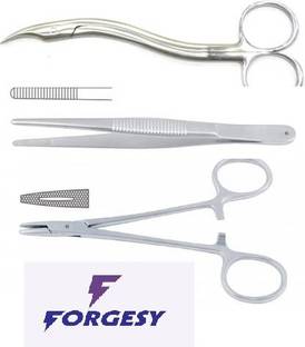 Forgesy Needle holder, Stitch scissor, dissecting forcep COMBO Needle Holders Needle Holders