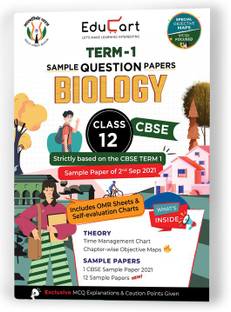Educart CBSE Term 1 BIOLOGY Sample Papers Class 12 MCQ Book For Dec 2021 Exam (Based on 2nd Sep CBSE Sample Paper 2021)