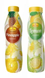 Haldiram's Pineapple Squash and Lemon Squash (Combo Pack)