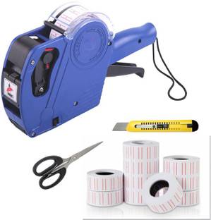 Mass Pro MX5500 EOS 8 Digits Price Tag Gun Labeler Included Labels Label Stamping Machine (Semi Automatic) With Combo Label Stamping Machine