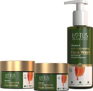 Lotus Botanicals Day & Night Pack | Vitamin C | Face Wash | Day Cream | Night Cream Combo Pack