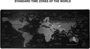 SEAGULL Large Extended Mouse Pad, Non-Slip Rubber Base, Soft Gaming Desk Keyboard Pad Mat for Offices & Home (60 x 30 cm, World Map) Mousepad