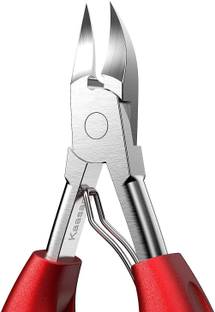 THR3E STROKES Nail Cutter for Men & Women,Podiatrist Toenail Cuticle Cutter,Professional Thick & Ingrown Toe Nail Clippers,Pedicure Clippers Toenail Cutters,Super Sharp Curved Blade Grooming Tool