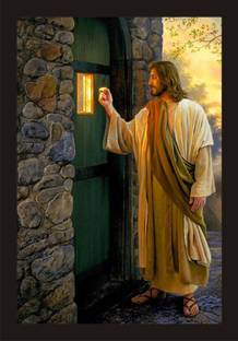 FRIZZY ARTS jesus|jesus painting|jesus wall art Digital Reprint 20 inch x 14 inch Painting