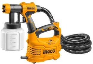 INGCO Ingco Electric HVLP Paint Sprayer Gun 500W Ingco Portable Spraying Machine Shoulder Mountable Fast Air Painting Tool HVLP Sprayer HVLP500 Electric Fan Sprayer