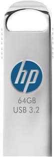HP x306w 64 GB Pen Drive Compatible with Desktop Computer, Laptop, Mobile, Television, Netbook USB 3.1 Metal Case