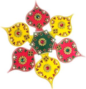 Epoojacart Model 4- Acrylic Rangoli Designs- Rangoli for Festive Decor (Big) Rangoli Stencil