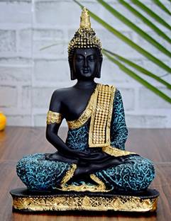 Shilp Saga Meditating Lord Buddha Statue Decorative Showpiece Decorative Showpiece Decorative Showpiece  -  23 cm