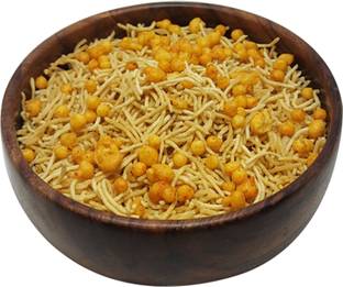 Yuvraj Food Product Bikaneri bhujiya hand made sev with boondi mix famous barik sev ( 400 gm x 2 )