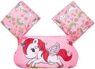 Koochie Koo Unicorn Printed Pool Float Arm Bands For Kids From 2 To 6 Years 22 To 55 lbs Swim Floatation Belt