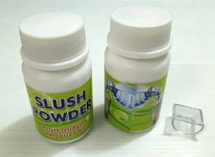 A SARKAR MAGIC SHOP Magic Slush Power (Water to ICE Powder) SET OF 2 PCS / Water to Ice Magic Powder (160 grams) 1 Magic Tricks