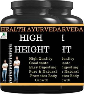 Health Ayurveda High Height Increase - Banana Flavor - 100 gms Powder (Pack Of 2)