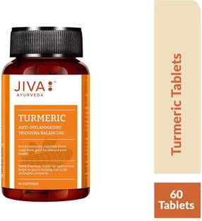 JIVA Turmeric Capsules - Boosts Immunity and Overall Health - 60 Capsules - Pack of 1