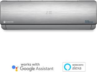 MOTOROLA 1.5 Ton 3 Star Split Dual Inverter Smart AC with Wi-fi Connect  - Silver