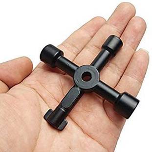 Drebon TOOLS MASTER 4 WAY MULTI FUNCTION KEY FOR GAS, ELECTRICAL BOX, METER BOX HEAVY DUTY Allen Key Set