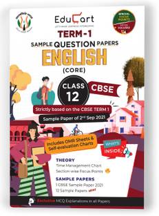 एडुकार्ट Cbse टर्म 1 इंग्लिश कोर सैंपल पेपर्स क्लास 12 MCQ बुक फॉर दिसंबर 2021 एग्ज़ाम