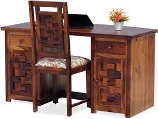 Sheesham Craft Nivora With Chair,SmoothEdges,FloorProtector,NaturalColour,MatteFinished Solid Wood Workstation