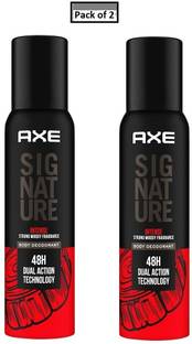 AXE Signature Intense Strong Woody Fragrance No Gas Deodorant Body Spray Each 122ml (Pack of __2) Body Spray  -  For Men