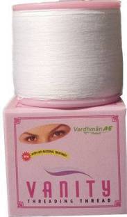Sharum Crafts Thread for Eyebrows 2 Spool Cotton Antiseptic Facial Hair Remover Threading Eyebrow Thread (300 m, Pack of2) Eyebrow Thread