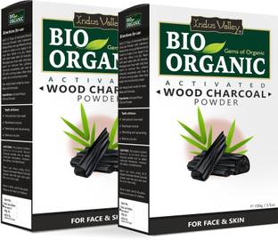 Indus Valley Bio Organic Activated Charcoal Powder - Twin Pack