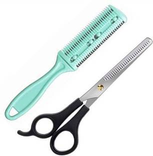 Red Ballons Personal Care Tools Home And Professional Beauty Makeup Hair Blade Scissor Grooming Cutting Parlour Barber Salon Easy Grip for Men Women Kids and Hair Trimming Thinning All Purpose Scissors Combo (Black,Silver) Scissors (Set of 2, Silver)