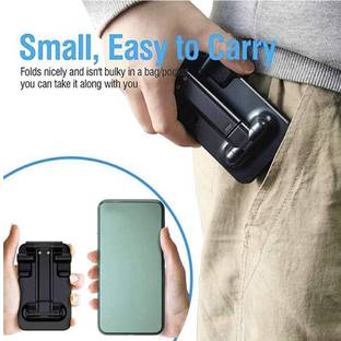 Casa Tech Foldable Cell Phone Holder Ajustable Mobile Stand New Model for Online Classes Study Phone Stand for Table, Bed, Youtuber Video Recording Desktop Stand Tripod Compatible with All Smartphone Mobile Holder