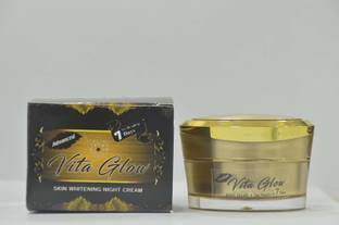 vita glow Glutathione Skin Whitening Night Cream with Security Seal & Code 30g