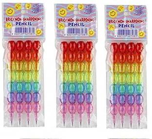 Karic Stack Pencil Set for Kids (Multicolor, Pack of 3) Pencil