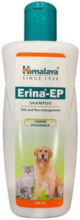 HIMALAYA Erina -EP Tick & Flea Control Shampoo for Dogs & Cats200 ML Flea and Tick LEMON Fragrance Dog Shampoo