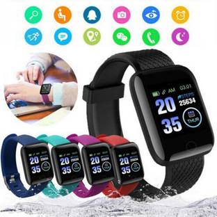Ykarn Trades VI214_ID116 Plus Multi Watch Face, Step Count Smart Watch Black Only (Pack of 1)