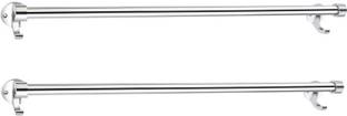 URIM Rack for Bathroom/Towel Bar/Hanger/Stand/Accessories (24 Inch - Chrome Finish) 24 inch 2 Bar Towel Rod