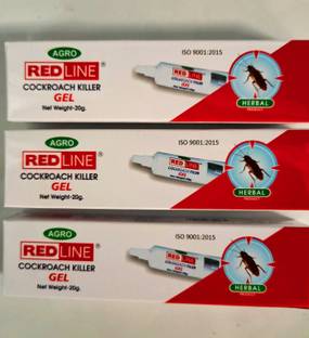 Red Line Cockroach Killer & Repellent Gel (20g * 3 Nos) (3 x 20 g)