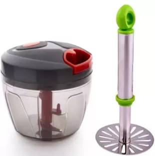 Riyansh QUICK CHOPPER AND MASHER (BHAJI PRESS) Kitchen Tool Set