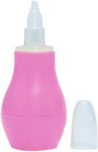Beebaby Nose Cleaner, Nasal Aspirator with silicone nozzle - Pink, 3M+ Manual Nasal Aspirator