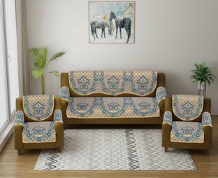 Multitex Cotton Damask 3 Seater Sofa Cover