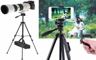 Ancestors Tripod Stand Holder for Mobile Phones & Camera- Tripod3388(BLACK) Tripod
