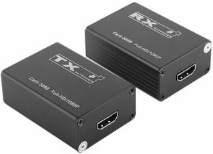 microware 30m HDMI Transmitter Receiver 1080P HDMI Extender Splitter for CCTV, DVR, NVR. Media Streaming Device