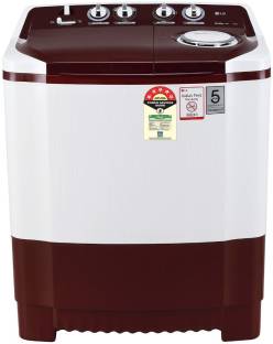LG 7 kg Semi Automatic Top Load Red
