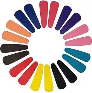 trusetedwell Set of 12 Pcs-6 Pairs (6.5 cm) Premium Metal Triangular Tik Tak Hair Pins Hair Accessories for Girls and Womens-Black Tic Tac Clip (MULTICOLOUR) Tic Tac Clip