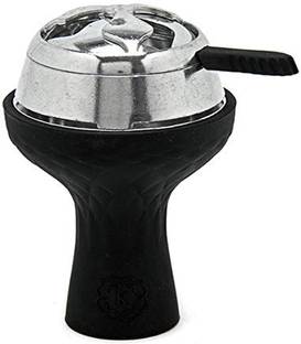 Puff Smart Hookah Heat Management System With Silicon Chillum Red/Black 9.5 inch Plastic Hookah