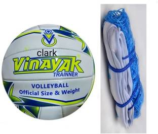 clark CLK purple pu volleyball size 4 with net Volleyball Kit