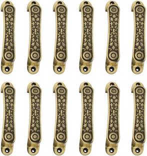Peppa™ Antique Brass Finish Window and Door Handle 6 inches (Pack of 12) Brass, Gold Plated Cabinet/Drawer Handle