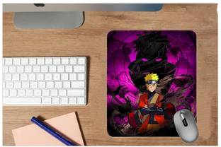 ZORI Naruto_02_Purple_RED Gaming Mouse Pad - Computer Laptop PC| Work from Home/Office | Anti-Skid, Anti-Slip, Rubber Base Non Slip Base Mousepad