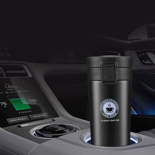 Cartshopper Double Wall 380ML Vacuum Insulated Stainless Steel Tea Coffee Thermos Flask Travel Stainless Steel Coffee Mug