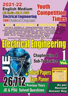 English Medium Ssc Je /uppcl/uprvunl/upsssc Electrical Engineering Chapterwise Solved Papers Vol -1