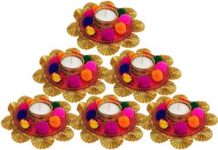 Saugat Traders Decorative Set of 6 Candle