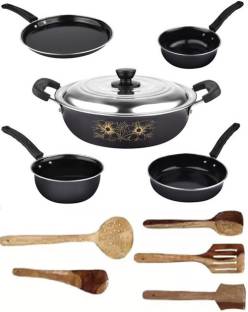 Maharajee Cookware set Cheap Induction Bottom Non-Stick Coated Cookware Set