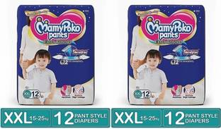 MamyPoko Pants Extra Absorb Diaper, XXL (Pack of 12+12) - XXL